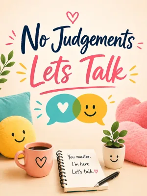 No Judgements Lets Talk